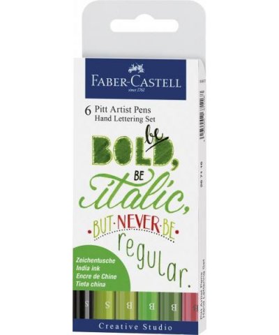 MANUTAN FABER-CASTELL Feutre &agrave; l'encre de Chine PITT artist pen - Lot de 2