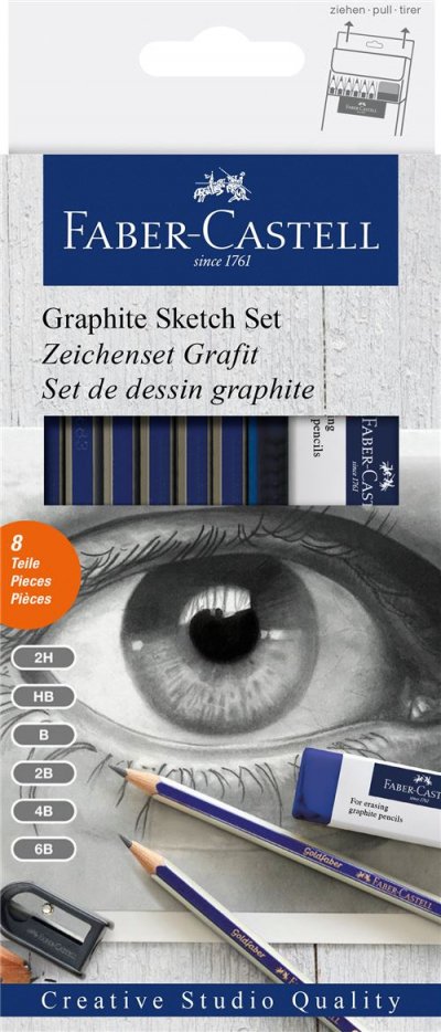 FABER CASTELL Faber-castell goldfaber - set de crayons graphite pour croquis 53C315