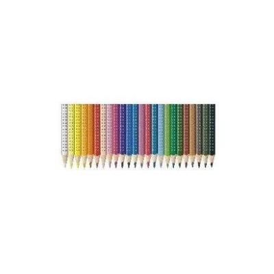 FABER-CASTELL  Lot de 3 crayons couleur COLOUR GRIP Mine 3 mm Blanc