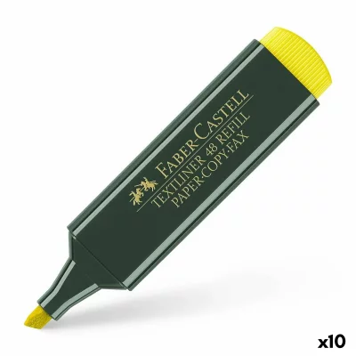 GENERIQUE Faber Castell Pack 10 Fluor Fluercastell Guide Jaune