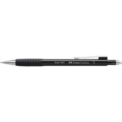 FABER CASTELL FABER-CASTELL Porte-mines GRIP 1347, noir-m&eacute;tallique