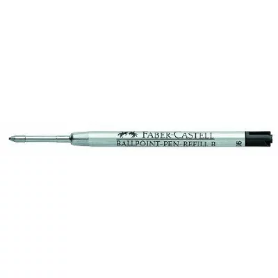 MANUTAN FABER-CASTELL Recharge grand volume B stylo &agrave; bille, noir - Lot de 7