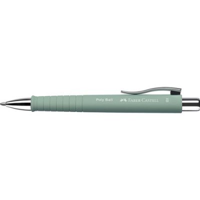 FABER CASTELL FABER-CASTELL Stylo-bille r&eacute;tractable POLY BALL XB, menthe - Lot de 4
