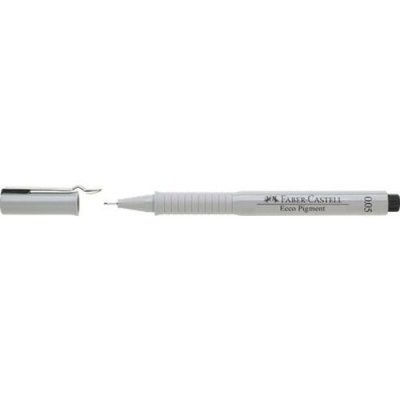 MANUTAN FABER-CASTELL Stylo feutre ECCO PIGMENT 0,2 mm, noir - Lot de 7