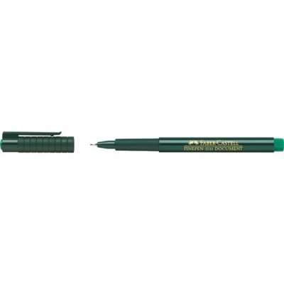 FABER-CASTELL  Stylo feutre extra-fin FINEPEN 1511, vert - Lot de 25