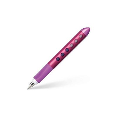 FABER CASTELL FABER-CASTELL Stylo plume &eacute;ducatif Scribolino, m&ucirc;re - Lot de 2