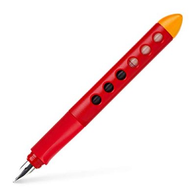 MANUTAN FABER-CASTELL Stylo plume &eacute;ducatif Scribolino, rouge - Lot de 2
