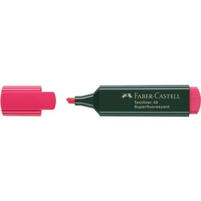 FABER CASTELL Faber-Castell Surligneur "Textliner 48 Refill", Rouge Fluo