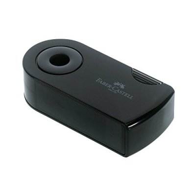 FABER CASTELL  Taille-Crayon Sleeve, 2 Trous, Coloris Noir