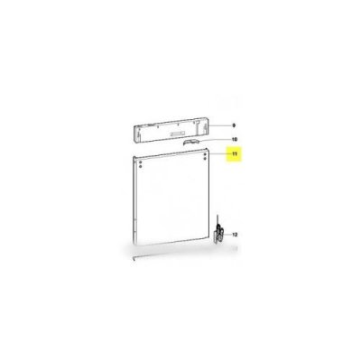 SCHOLTES Facade de porte zinc pour lave vaisselle  - c00256855