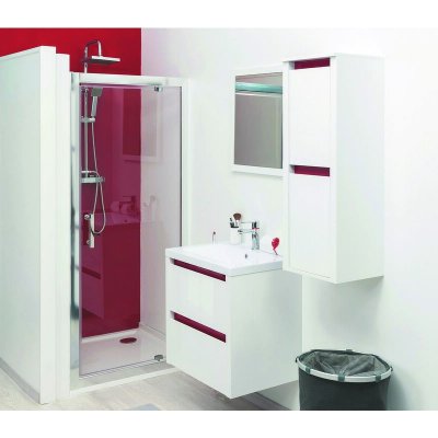 ONDEE Fa&ccedil;ade EKLA - Pivotante - Finition Chrom&eacute; - 80x185cm