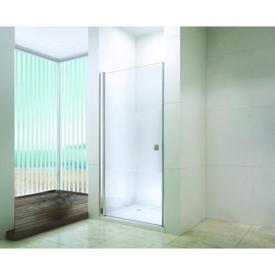 ONDEE Fa&ccedil;ade FRISCO - Portes pivotantes 80x194,5cm - Verre tremp&eacute; G - Finitions chrom&eacute;