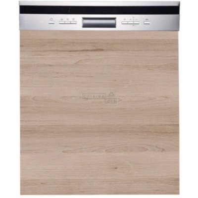CUISINEANDCIE Fa&ccedil;ade pour lave-vaisselle semi-int&eacute;grable eco chene naturel l 60 cm