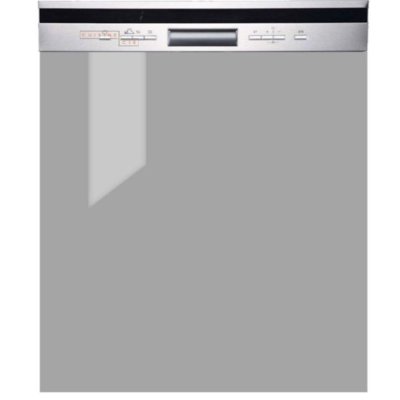 CUISINEANDCIE Fa&ccedil;ade pour lave-vaisselle semi-int&eacute;grable Eco Gris Brillant l 60 cm