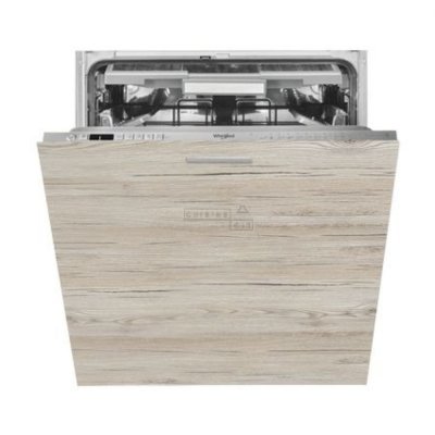 CUISINEANDCIE Fa&ccedil;ade pour lave-vaisselle tout int&eacute;grable eco noyer blanchi l 60 cm