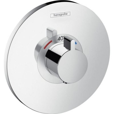 HANSGROHE Facade pour mitigeur thermostatique encastr&eacute; chrom&eacute; 