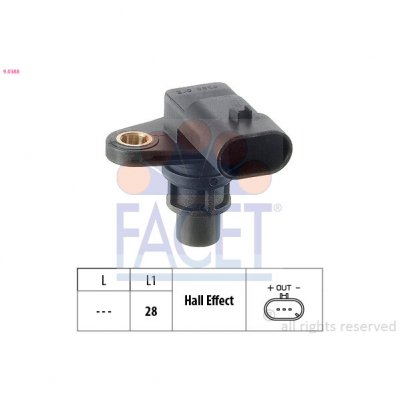 FACET  Capteur de position d'arbre &agrave; cames 9.0388 ALFA ROMEO 156