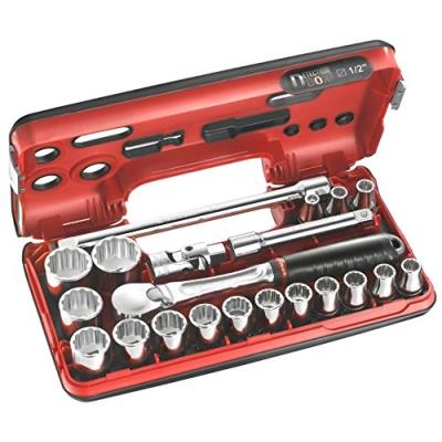 FACOM  1 Coffret Dbox Douilles 1/2" 12 Pans M&eacute;triques - Sl.dbox112 