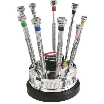 FACOM  1 Jeu De 9 Tournevis Horloger Pour Vis &Agrave; Fente 