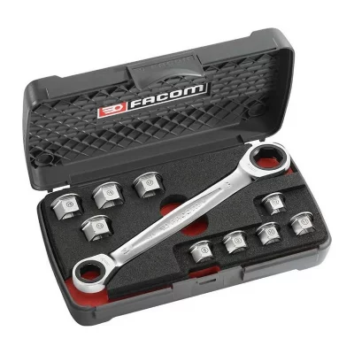 FACOM  Coffret cl&eacute; plates a cliquet + 9 bagues