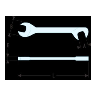 FACOM   34,316 cl&eacute; plate micromecanica 316 34.3/16
