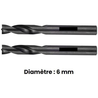 FACOM   - Jeu de 2 forets &agrave; d&eacute;pointer D.6mm - 225.6J2