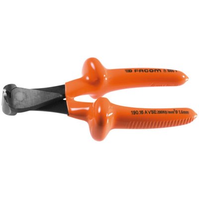 FACOM  - Pince coupante devant isol&eacute;e 1000 Volts s&eacute;rie VSE pour fil dur - 190.16AVSE