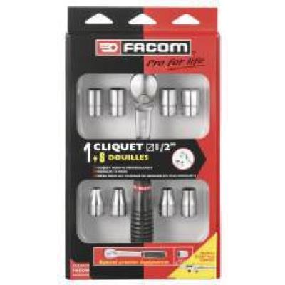 FACOM  S.4JE9PB Composition de serrage 1/2"" 9 outils