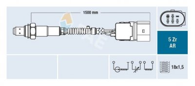 FAE  75351 Sonde lambda devant le catalyseur