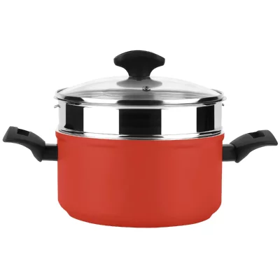 FAGOR  Maxima Cooking Pot With Lid And Steamer 20 Cm Orange
