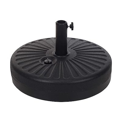 FAIR-SHOPPING  X010 Support de Parasol pour Parasol Noir 22 l