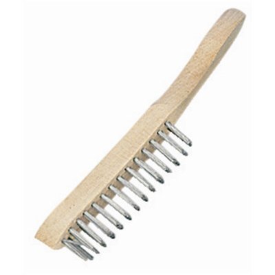 FAITHFULL  Brosse m&eacute;tallique pour barbecue avec manche en bois