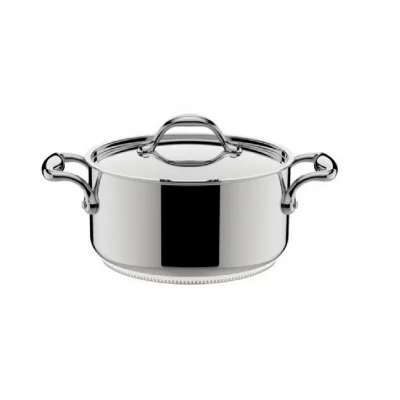 LAGOSTINA Faitout Accademia Lagofusion inox &Oslash;24 cm + couvercle Gris 