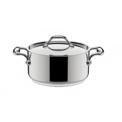 LAGOSTINA Faitout Accademia Lagofusion inox &Oslash;26 cm + couvercle Gris 