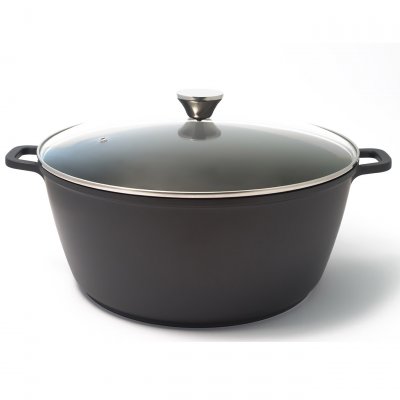 BAUMALU Faitout aluminium 36cm avec couvercle -  - 384923