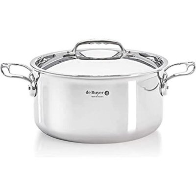 DE BUYER Faitout avec couvercle Inox Affinity 28 cm Multicolore 