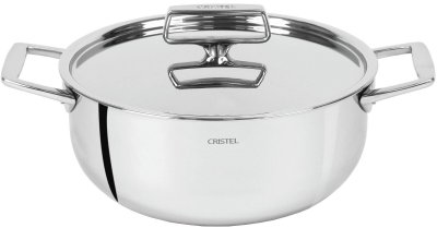 CRISTEL Faitout avec couvercle inox Castel'pro 24 cm 