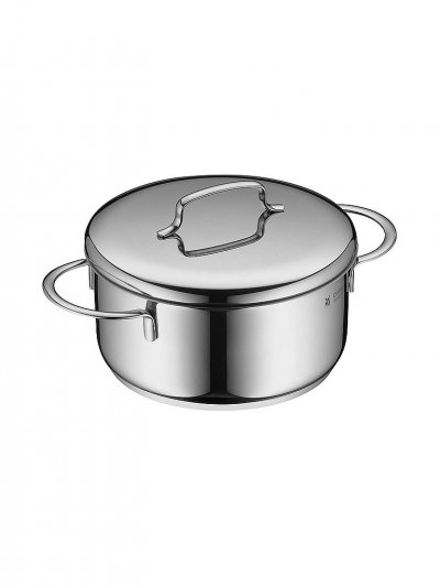 WMF Faitout bas + couvercle MINI acier inoxydable 16 cm Gris 