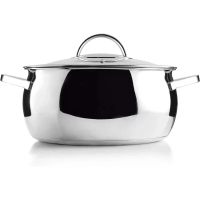 LACOR Faitout Belly en inox + couvercle - D: 20 cm