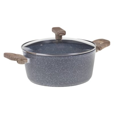 FIVE SIMPLY SMART Faitout en aluminium ""nature"" 28cm noir