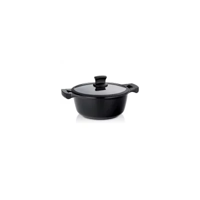 KELA Faitout fonte d'aluminium 24cm + couvercle verre  line - 12219