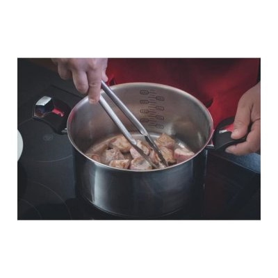 TEFAL Faitout inox 24cm + couvercle en verre  e3014604 - inox