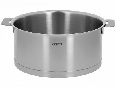 CRISTEL Faitout inox bross&eacute; Strate 24 cm -  - Argent - Inox
