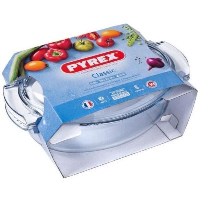 PYREX Faitout ovale en verre  4,5 l -