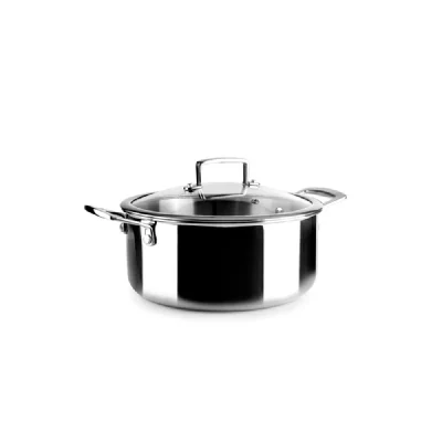 IBILI Faitout triply natural 22 cm - - Argent / M&eacute;tallique - Aluminium