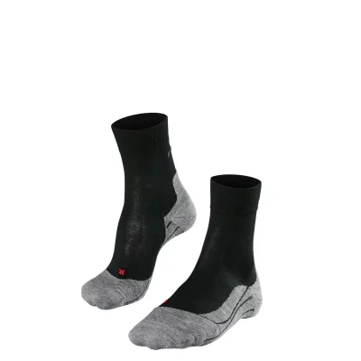 FALKE  - Women's RU 4 Wool - Chaussettes de running taille 41-42, noir