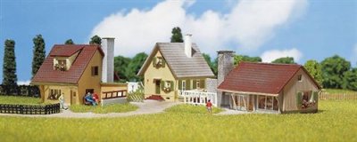 FALLER  3 Maisons individuelles-N - B&acirc;timent pour train miniature