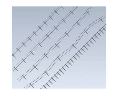 FALLER  Cl&ocirc;ture m&eacute;tallique avec montants en b&eacute;ton-H0 - Accessoire