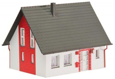 FALLER  Maison individuelle, rouge-H0 - B&acirc;timent pour train miniature