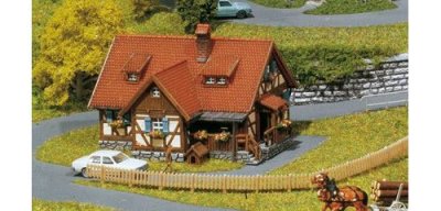 FALLER  Maison rurale &agrave; pans de bois-N - B&acirc;timent pour train miniature
